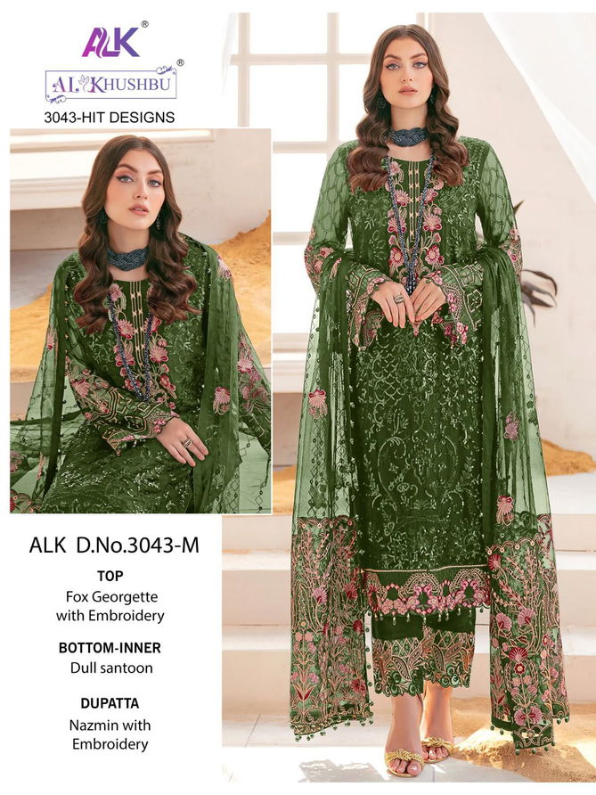 3043 J To M Alk Khushbu Colors Pakistani Suits Catalog